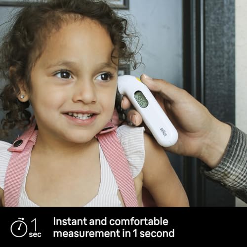 Braun ThermoScan 3 – Digital Ear Thermometer for Kids, Babies, Toddlers and Adults – Fast, Gentle, and Accurate Results in Seconds – Fever Thermometer, IRT3030