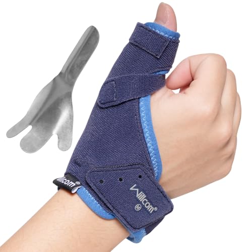 Thumb Brace for Arthritis Pain and Support, CMC Joint Spica Splint for Carpal Tunnel,Sprained,Tendonitis Injury Relief- Left or Right Hands(Medium,Aluminum Insert Version)