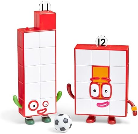 hand2mind Numberblocks Friends Eleven and Twelve Figures, Numbers for Toddlers, Math Toys for Kids 3-5, Small Figurines for Kids, Preschool Learning & Education Toys, Birthday Gifts for Kids