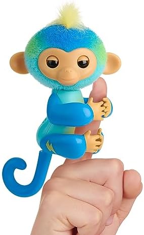 Fingerlings 2023 NEW Interactive Baby Monkey Reacts to Touch – 70+ Sou