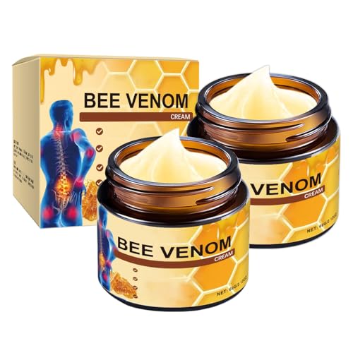 Bee Venom Joint Gel, Professional Bee Venom Ointment,Bee Venom Cream,Bee Venom Joint and Bone Cream for Back, Knee, Hands, Neck, Feet -60g (2PCS)