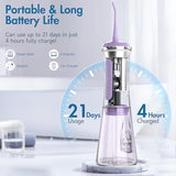 350ML Water Dental Picks for Teeth Cleaning and Flossing, Water Flosser Electric Cordless, 5 Modes 9 Jet Tips, Portable Water Dental Flosser for Daily Oral Care, Oral Irrigator Gifts for Women Men