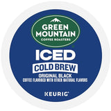 Green Mountain Coffee Roasters Original Black Iced Cold Brew Coffee, Single Serve Keurig K-Cup Pods, 20-Count Box