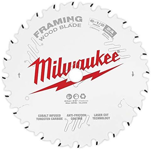 Milwaukee 48-41-0620 6-1/2 24T Framing Circular Saw Blades Bulk 10 pk