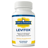 Simple Promise - Levitox - Groundbreaking Weight and Liver Support - Aids Digestive Enzymes, 60 Capsules