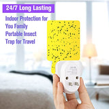 2 Pack Electronic Flying Insect Trap Plug in, Flea, Mosquito, Fly, Gnat, Moth, and Bug Killer Catcher, Fruit Flying Traps for Indoor and Office, Mosquito Trap with Night Light and 10 Sticky Boards
