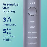 Philips Sonicare DiamondClean Smart 9500 Electric Toothbrush, Sonic Toothbrush with App, Pressure Sensor, Brush Head Detection, 5 Brushing Modes and 3 Intensity Levels, Grey, Model HX9923/41