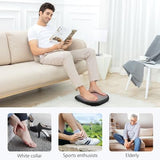 COMFIER Shiatsu Heated Foot Massager, Kneading Foot and Back Massager Machine with Heat,Heated Foot Warmer,Feet Massager for Pain Relief,Plantar Fasciitis,Fit All Foot Size, Gifts for Women,Men