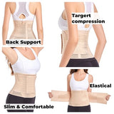 Funcy Women/Men Abdominal Binder for Post Surgery, Postpartum Belly Band for Postpartum Moms, Optimal Support for Rapid Recovery (Beige, Medium)