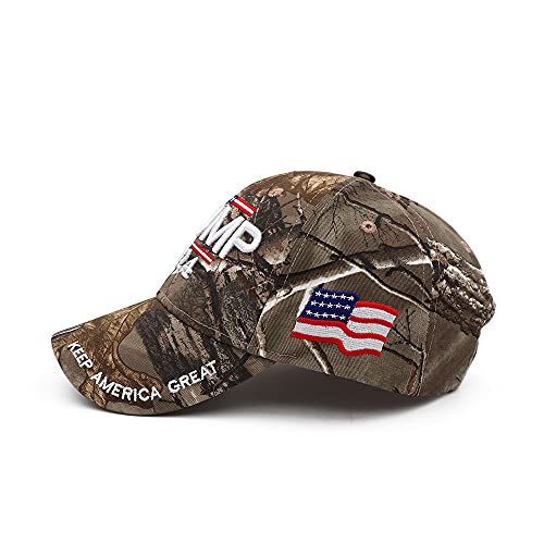 Rivanoer Trump Hat MAGA Hat Trump Merchandise Make America Great Again hat Trump Embroidery Adjustable Baseball Cap