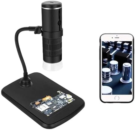 Portable WiFi Digital Microscope, 1000X Zoom HD 1080P Electronic Microscope, Black