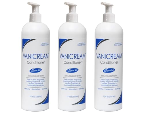 Vanicream Hair Conditioner, Unscented 12 Oz. (Pack of 3)