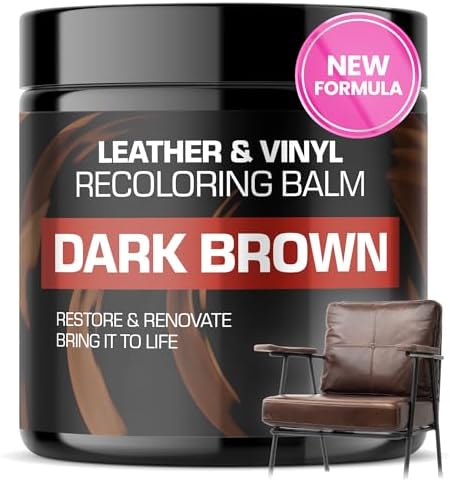 FORTIVO Leather Recoloring Balm, Color Restorer, Scratch Remover, Couch Paint and Repair, Leather Balm for Couches