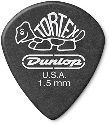 Dunlop 482R1.5 Tortex® Pitch Black Jazz III, 1.5mm, 72/Bag