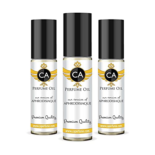 CA Perfume Impression of A. Provocateur Aphrodisiaque For Women Replica Fragrance Body Oil Dupes Alcohol-Free Essential Aromatherapy Sample Travel Size Concentrated Long Lasting Roll-On 0.3 Fl Oz-X3