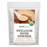 Healthworks Psyllium Husk Powder (16 Ounces / 1 Pound) | Raw | Certified Organic | Finely Ground Powder from India | Keto, Vegan & Non-GMO | Fiber Support