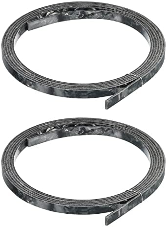 MECCANIXITY Plastic Binding Purfling Strip 1650x6x1.5mm Guitar Binding Edge Trim for Acoustic Classical Guitar Black White 2 Pack
