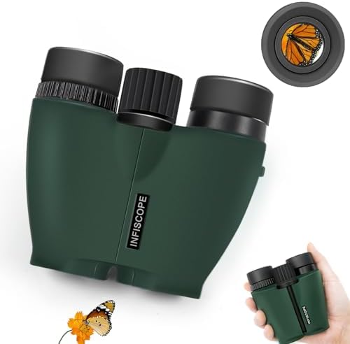 6x24 Compact Binoculars with 0.5m Close Focus - Waterproof, FMC BAK-4 Prism & Twist-Up Eyecups for Adults/Kids, Ideal for Birdwatching, Hunting & Outdoor Adventures，Sightseeing