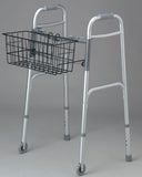 Medline Two-Button Walker Basket, Lightweight, Durable, Easy Installation, Convenient Storages, Ideal for Medical Patients, Hospitals, Nursing Homes (Pack of 2)