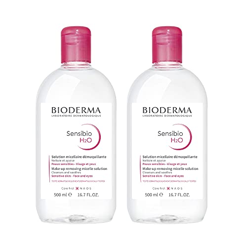 Bioderma - Sensibio - H2O Micellar Water - Makeup Remover Cleanser - Face Cleanser for Sensitive Skin