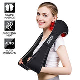 VIKTOR JURGEN Shiatsu Neck and Back Massager with Heat Deep Tissue Kneading Sports Recovery Massagers for Neck, Back, Shoulders, Foot, Relaxation Gifts for Him,Her,Women,Men