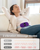 iDOO Heating Pad for Cramps, FSA HSA Eligible, Portable Cordless Heating Pad, Electric Waist Belt Device for Cramps Pain with 3 Heat Levels and 3 Massage Modes, Gifts for Women Girl (Deep Purple)