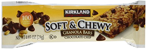 Kirkland Signature Soft and Chewy Granola Bars, Chocolate Chip, 51 Ounce / 60 bars