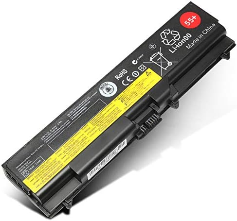 10.8v 57wh 55+ T410 SL410 0A36303 New Replacement Laptop Battery for Lenovo ThinkPad T510 T520 W510 W520 L412 L420 L512 SL510; P/N 42T4799 42T4751 42T4235 42T4753 42T4796, 6-Cells