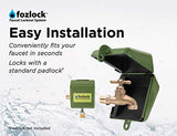 Fozlock Outdoor Faucet Lock System - Insulated Water Spigot Lock and Garden Hose Bib Lock with Cover, Stainless Steel - Prevent Water Theft and Stop Unauthorized Water Use, Easy Installation