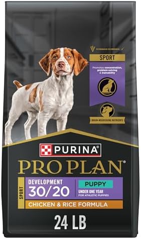 Purina Pro Plan Sport Development 30/20 Chicken and Rice Formula High Protein Dog Food for Puppies - 24 lb. Bag