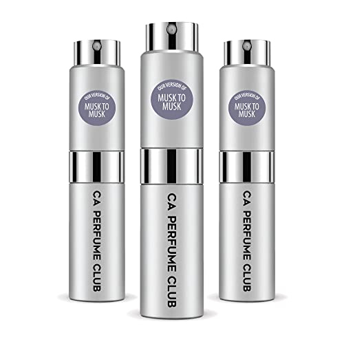 CA Perfume Club Impression of Mntle Musk To Musk For Women & Men Replica Version Fragrance Dupes Concentrated Long Lasting Eau de Parfum Spray Refillable Atomizer Bottle 0.27 Fl Oz-X3