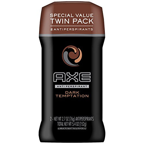 AXE Antiperspirant Deodorant Stick for Men, Dark Temptation Twin Pack, 2.7 Ounce (Pack of 2)