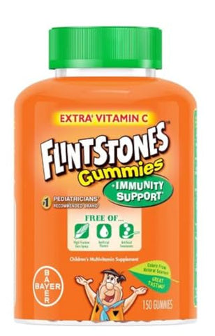 Flintstones Children's Multivitamin Plus Immunity Support Gummies 60 Count (Pack of 2)