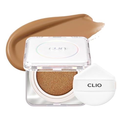 CLIO Kill Cover Founwear Cushion The Original I 20 Shades, Korean Cushion Foundation, Cushion Make Up, Full& High Coverage, Airy Satin, Valentine Day Gifts (32C MAPLE, One Size)