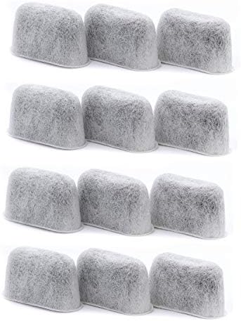 Cuisinart Compatible Activated Charcoal Water Filter Replacement - Universal Fit All Cuisinart and Braun Coffee Makers - Pure and Refresh Taste (12 Pack)