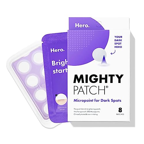 Hero Cosmetics Mighty Patch Micropoint™ for Dark Spots - Post-Blemish Dark Spot Patch with 395 Micropoints, Dermatologist Tested and Non-irritating (8 Count)