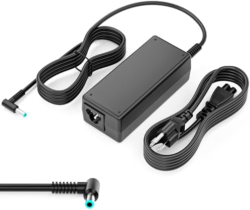 45W 19.5V 2.31A for HP Laptop Charger Blue tip,HP Pavilion x360 11 13 15 Series Notebook Stream 14 13 11 Envy Power Adapter for HP Pavilion Touchsmart AC Adapter Power Supply (4.5mm x 3.0mm)