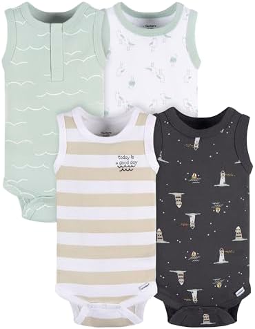 Gerber Baby Boys' Multi-pack Sleeveless Onesies Bodysuit