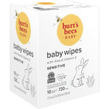 Burt’s Bees Christmas Gifts, Baby Wipes, Unscented Natural Baby Wipes for Sensitive Skin with Aloe and Vitamin E - 72 Wipes – 10 Pack