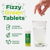 Amazing Grass Fizzy Green Tablets Superfood: Green Superfood Water Flavoring Tablet with Antioxidants & Alkalizing Greens, Lemon Lime, 10 Count (Pack of 3)