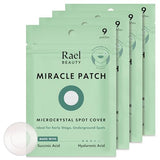 Rael Pimple Patches, Miracle Microcrystal Spot Cover - Hydrocolloid Acne Patches for Early Stage, with Tea Tree Oil, for All Skin Types, Vegan, Cruelty Free (36 Count)