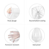 5 Gallon 220 Counts Strong Trash Bags Garbage Bags by Teivio, Bin Liners, for bathroom home office kitchen, 5.5 Gal, Clear