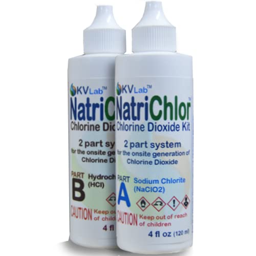 NATRICHLOR CD set w/Accu-Drop Bottles HCL Extra Large Size (8 oz Total)