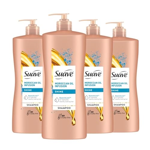 Suave Professionals Shine Shampoo Moroccan Infusion 28 Oz(Pack of 4)
