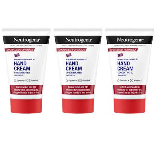 Norwegian Formula Concentrated Hand Cream Unscented 50ml Travel size - Pack of 3