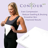 ContourMD Medical Grade Post Lipo Foam Compression Sheets – Post Surgery Compression Garment after Liposuction, Tummy Tuck, AB Flattening, BBL, & More – Surgery Recovery Supplies (3-Sheet Set)