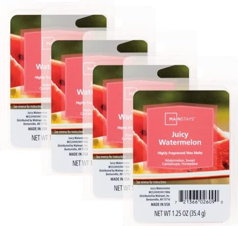 Mainstays Scented Wax Cubes 1.25oz 4-Pack (Juicy Watermelon)