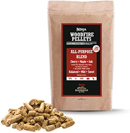 Ninja Woodfire Pellets, All-Purpose Blend, 900g Bag, Up to 20 Cooking Sessions, Hardwood Pellets, Only for use with Ninja Woodfire Range, XSKOGAPBPL2UK