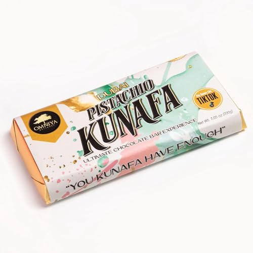 Dubai Viral Kunafa Chocolate Bar (190 Grams, Kunafa Pistachio)