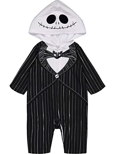 Disney Nightmare Before Christmas Jack Skellington Little Boys Zip Up Coverall 5-6